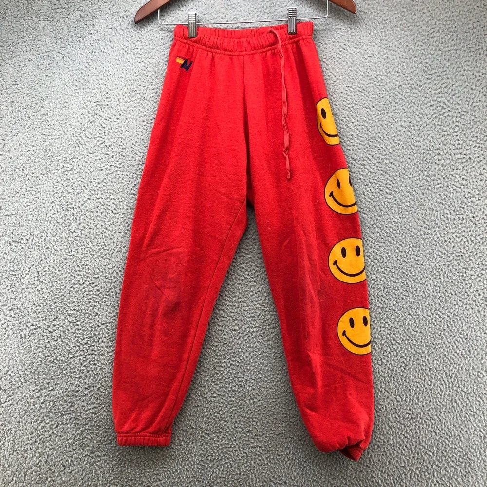 Aviator Nation Sweatpants Joggers Womens‎ XS Bundle Multicolor Rainbow Logo 4pk